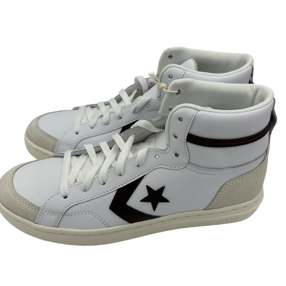 Converse Pro Blaze Classic Hi Top Sneakers Blstn Violet /Egret/White Size 10 New